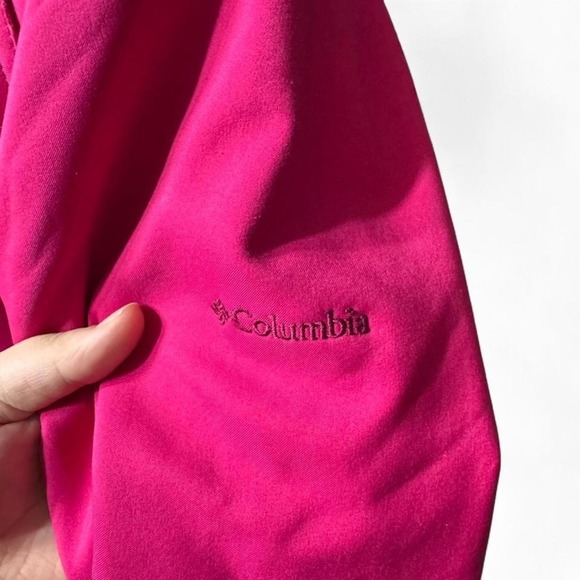 Fuchsia Columbia Sportswear Zip Up Jacket Size Large Fall Winter Bold Chic - Picture 2 of 5
